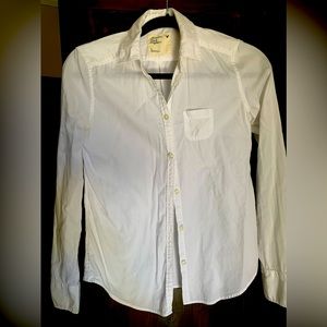 White button down blouse